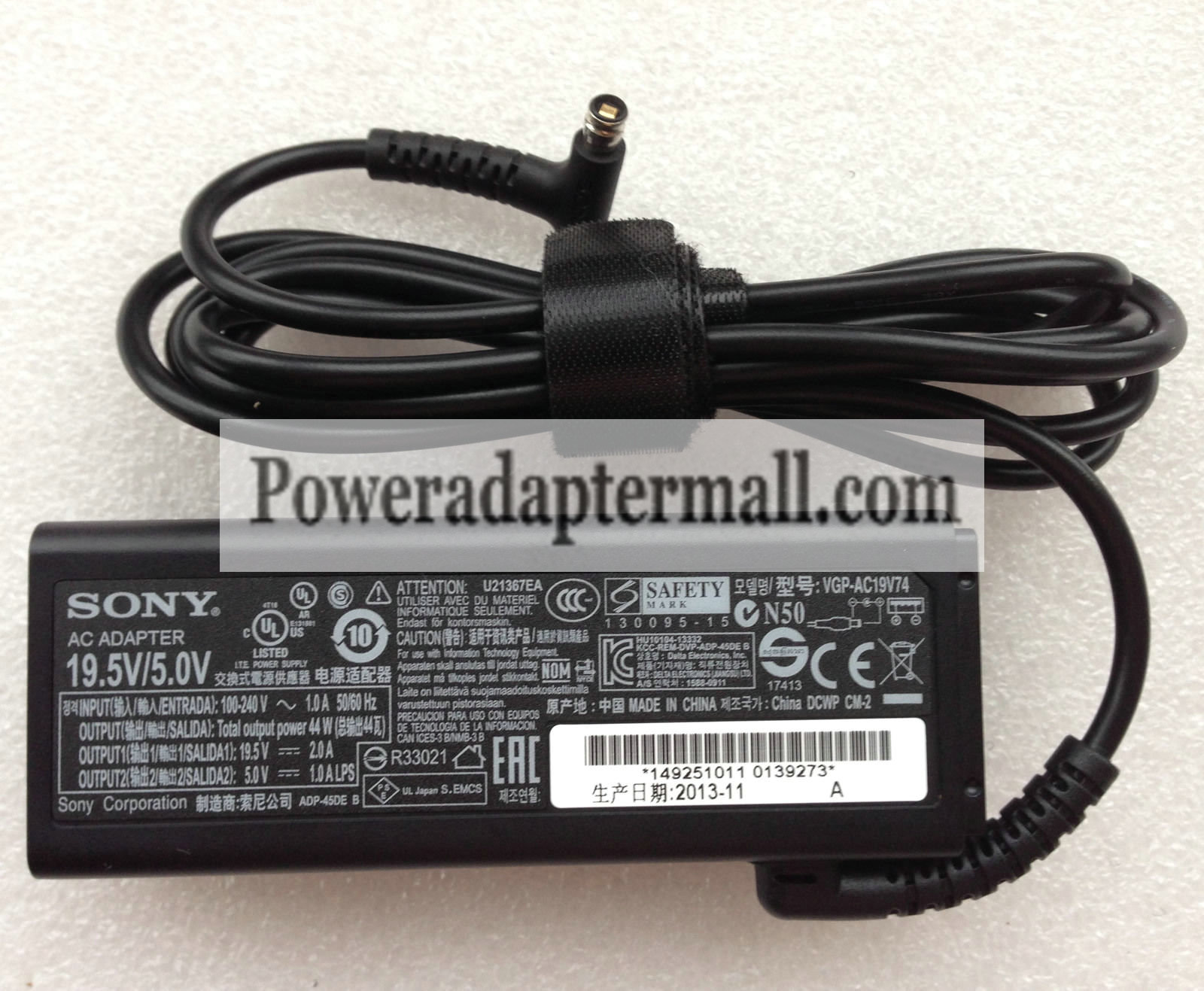 Original 19.5V/5.0V Sony VAIO Fit 11A SVF11N18CWP AC Adapter Original 19.5V/5.0V Sony VAIO Fit 11A SVF11N18CWP AC Adapter